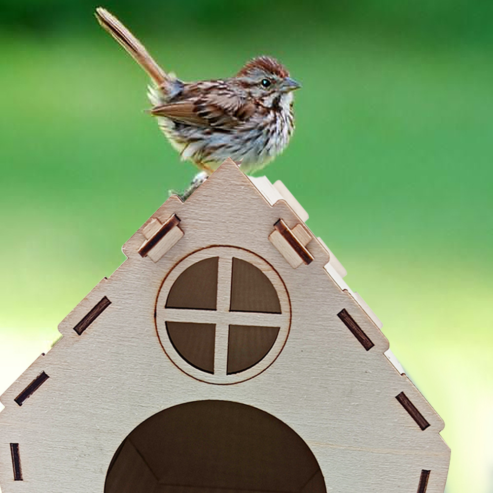 Wooden villa from natural wood, (Physicals), pet 3