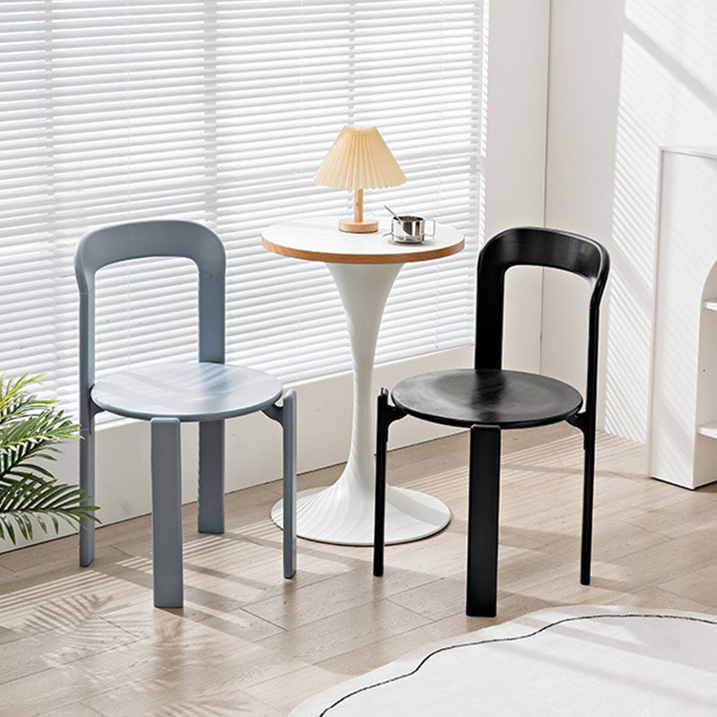 Nordic Solid Wood Dining Chair Home Living Room Backrest Chair Simple Homestay Negotiation Chair Internet Popular ins Colorful Middle Ancient Chair