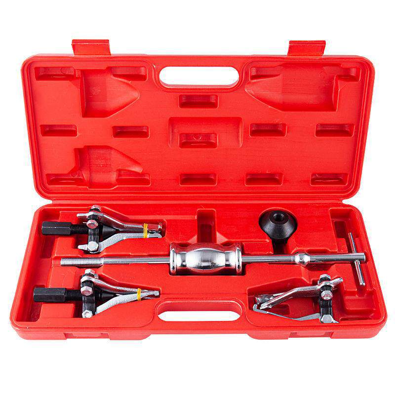 Herramienta de reparación universal para automóviles con rodamientos internos de nueve piezas, herramienta de desmontaje de caballo deslizante con orificio interno, extractor de extractor interno y externo