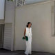 6 Color Qi Code in stock European and American Cross-border Explosions Breathable Cotton and Linen Pleated Sleeveless Strap Blouse High Street Long Dress