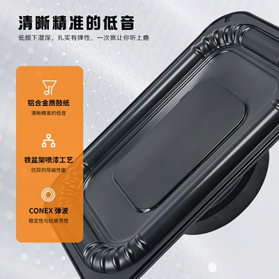 Car speaker/subwoofer subwoofer with low volume, high output