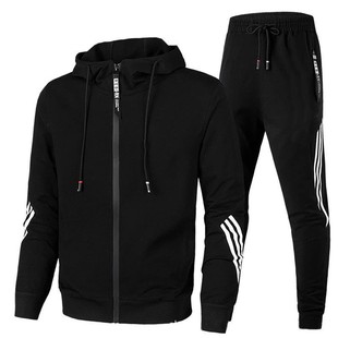 Cross-border Spring and Autumn New Men's Casual suit Hooded Sweatshirt Sportswear Two-piece Set Men's Slim-fit Casual suit