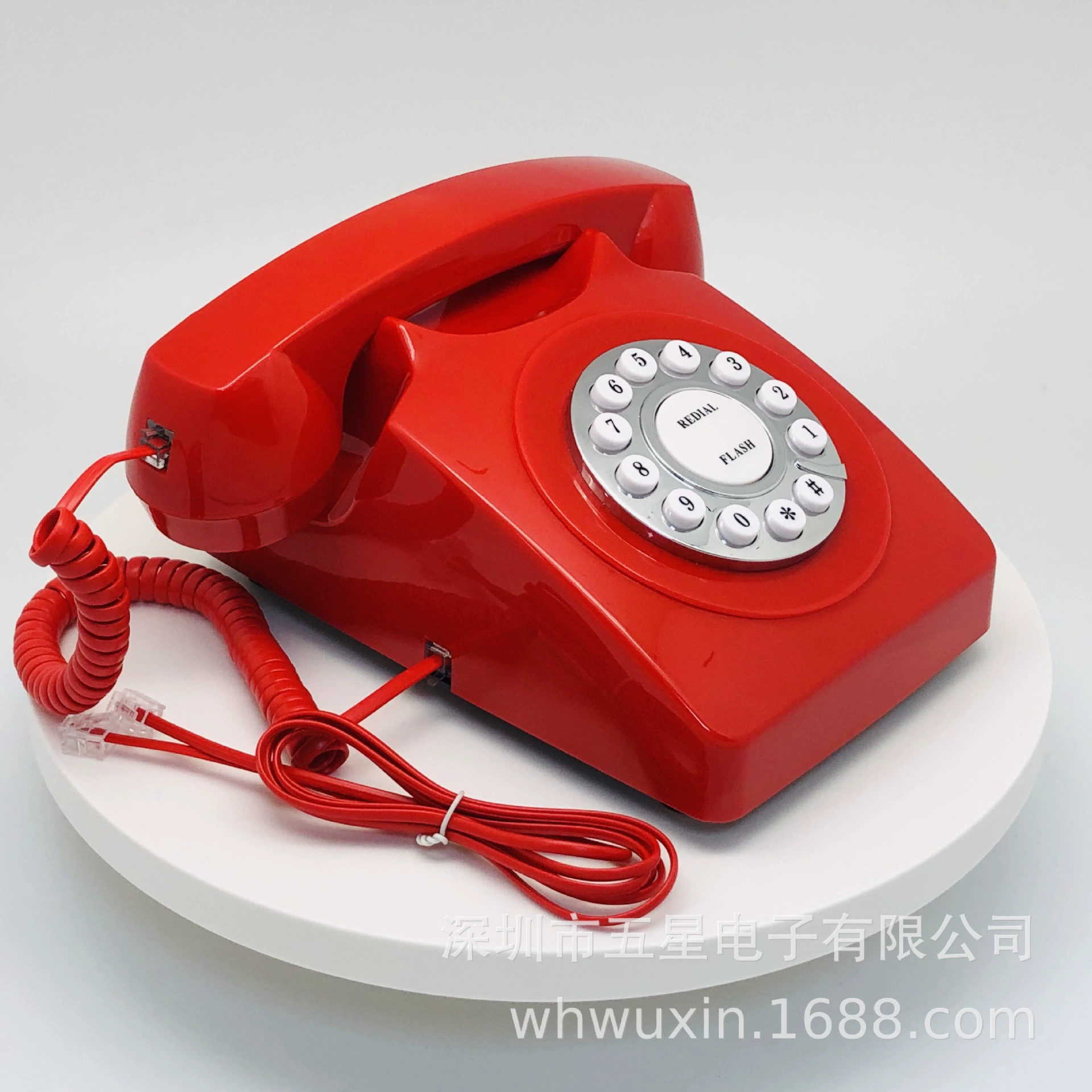 Стационарный телефон Американский античный телефон Ретро телефон Ностальгический классический стиль Обычный телефон