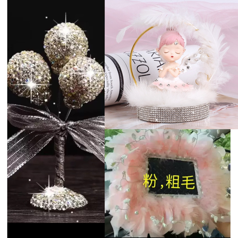 Artículo creativo de la chica del mar adornos de automóviles perfume encantador ángel perfume de automóvil perla base de diamante perfumado perdurable