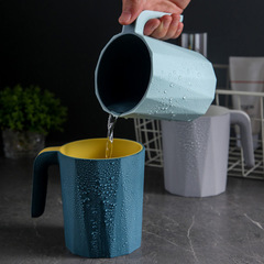 Minimalist Creative Polygon Water Cup, Household Tooth Cup Plastic Water Cup, Stylish Thick Plastic Couple's Oral Care Cup