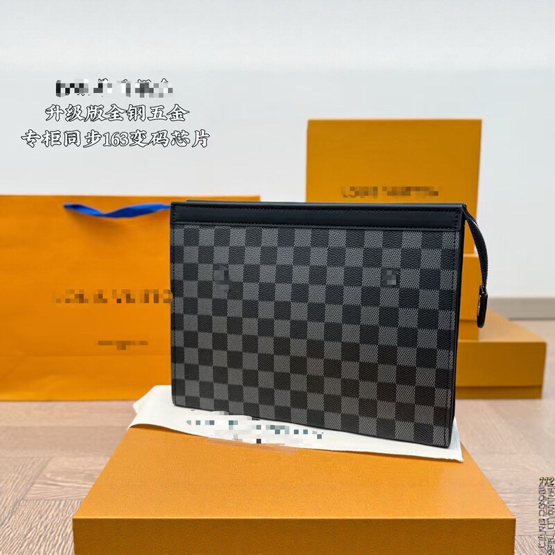 2025 New Handbag Men's Clutch Bag Plaid Fashion Envelope Bag Clutch Bag Business Clutch Bag 2025 New Handbag Men's Clutch Bag Plaid Fashion Envelope Bag Clutch Bag Business Clutch Bag