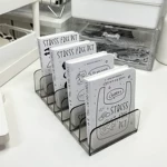 桌面手账置物架办公室明信片收纳盒学生宿舍便利贴杂物整理展示架
