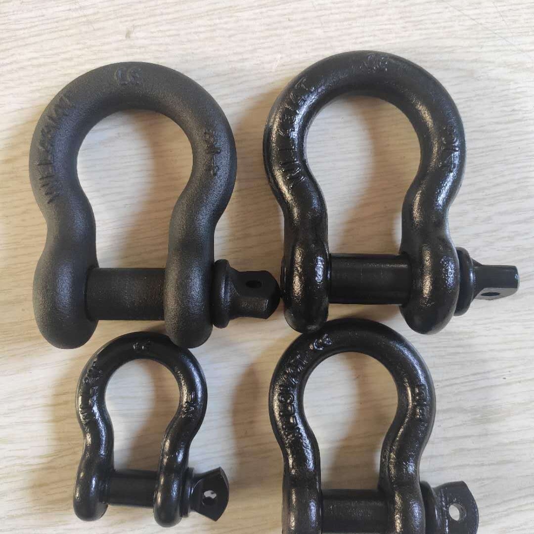 青岛翔盛五金索具厂家生产批发模锻彩色喷塑越野拖车卸扣护套