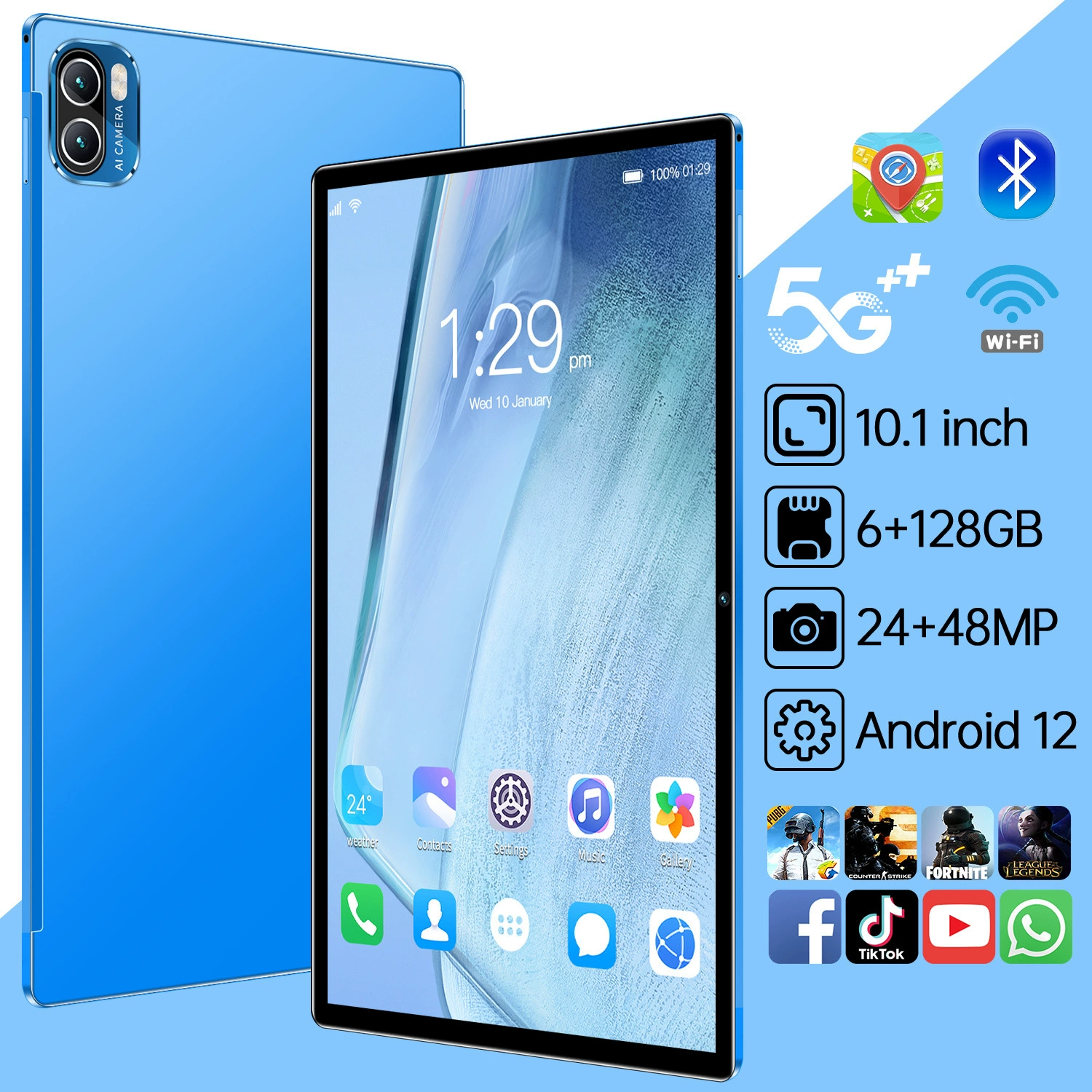 Планшетный ноутбук, без оптовой продажи, 10,1 дюйма, Android, 4G, bluetooth, поддержка функций для всех сетевых стандартов связи, (торговля через границу)