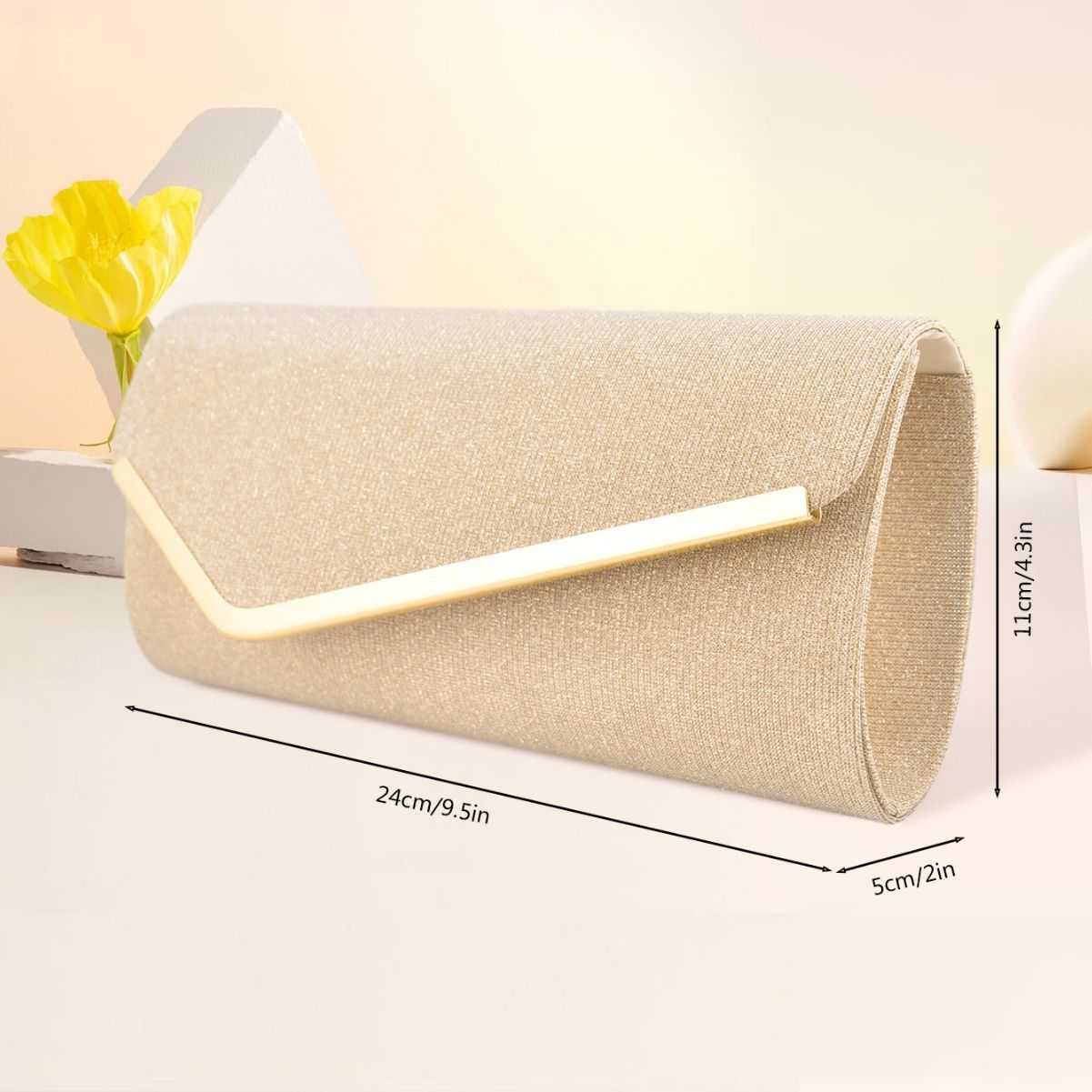 Especial para Amazon e-commerce colorido brillo nuevo bolso de noche de las mujeres Shantou triple bolsa de noche bolsa bolso cartera