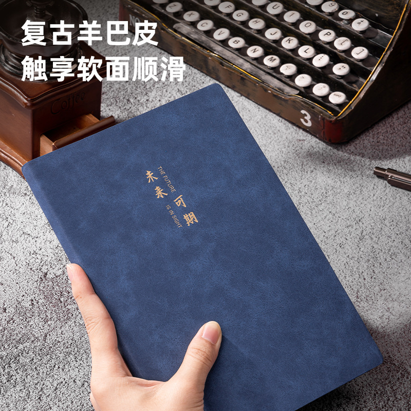 델리 BP104 노트북 양가죽 B5 노트패드 가죽커버 소프트가죽 비즈니스 오피스 회의 기록부