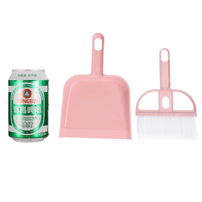 Настольный набор метлы и совок, мини-автомобильная щетка для подметания компьютера, щетка для чистки компьютера, набор из двух предметов для подметания клавиатуры