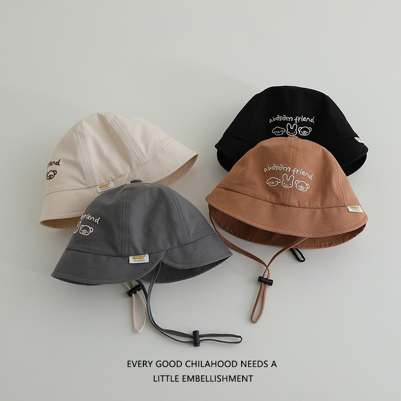 Sombrero de bebé primavera y otoño sombrero pescador sombrero bebé sombrero de sol lindo super lindo sombrero de baño para hombres y mujeres delgado 2025 nuevo