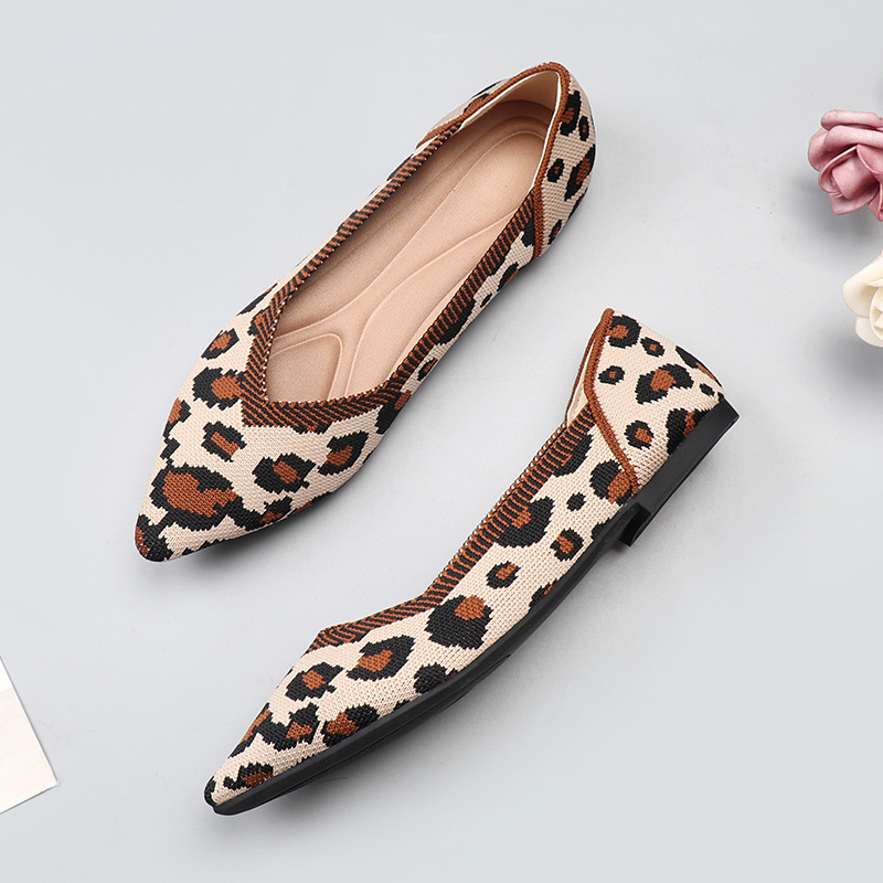 Spring Autumn Princess Slip-On European And American Style Flat Women's Loafers, Boat Shoes, Maternity Knit Slip-Ons_vogvips.com