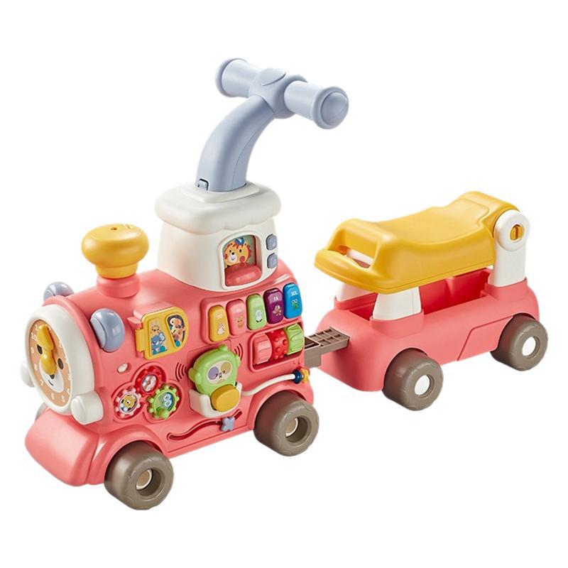 Cochecito de andador de bebé transfronterizo para evitar vuelco, el bebé puede sentarse en un andador multifuncional, juego de juguete de coche para niños