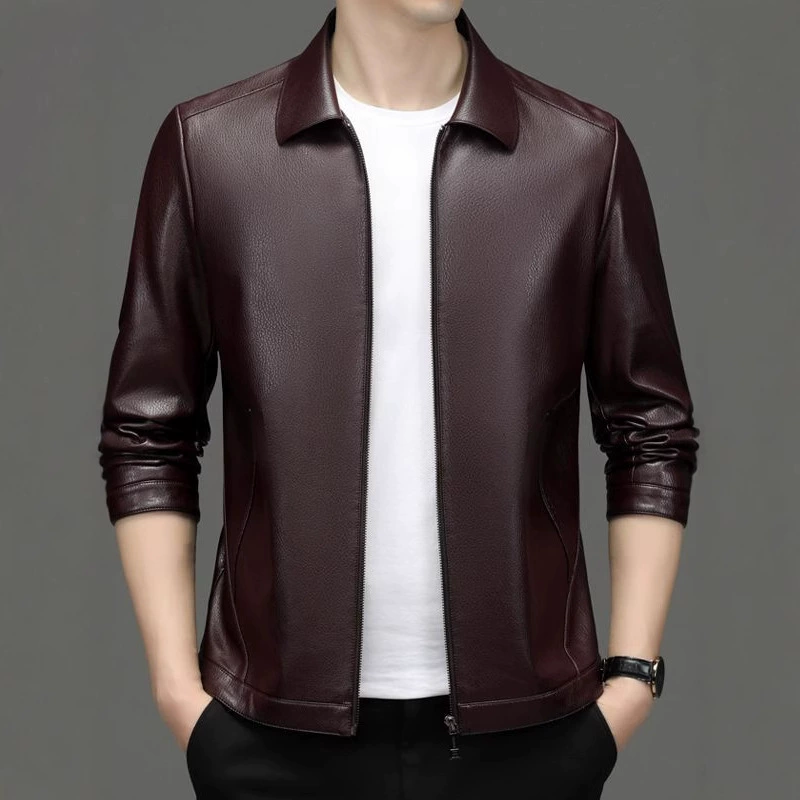 Пижак мужской из полиуретана в тренде, корейский стиль, slim fit, однослойный или из флиса