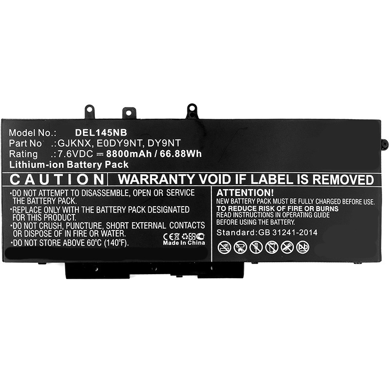 Factory Direct Supply Suitable for Dell/Dell Latitude 14 5491 Gjknx Laptop Battery