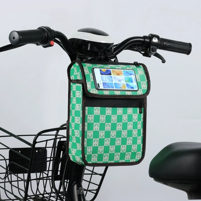 Electric car tail box – Hanging Bag Universal - high-quality-leather-large-capacity-smiley-green-medium-75l