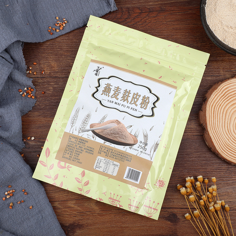 Oat bran powder 250g bag, nutritional meal replacement powder, mix and drink, ready to eat, satiating meal replacement, light food breakfast powder