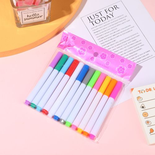 Colorful Eco-Friendly Liquid Chalk Dust-Free Erasable LED Fluorescent Light Board Pen for Children's Drawing and Painting Erasable Blackboard Pen