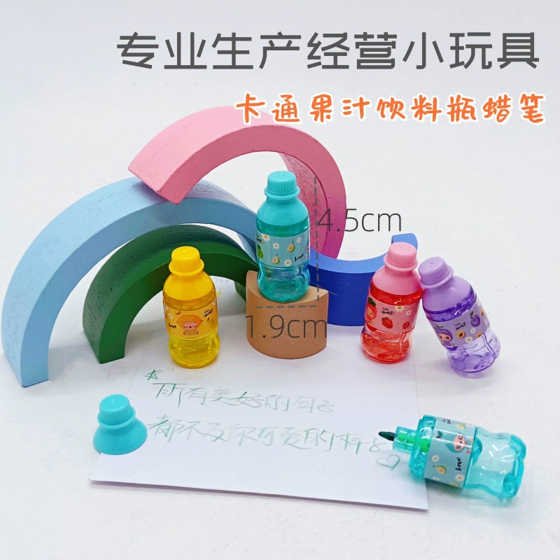 Творческий мультяшный напиток с содовой бутылкой в форме карандаша