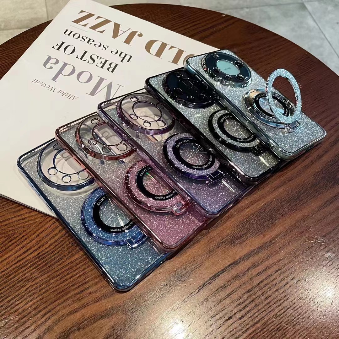 Suitable for Redmi k60/70 Glitter BraCket Redmi 13C Simple Couple note12/13pro EleCtroplated Mobile Phone Case