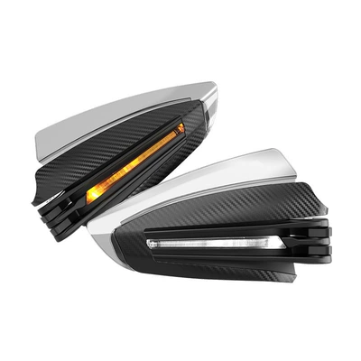 Lighted Handguards, Windproof, Anti-Fall, Foldable: Motorcycle Handle Cover