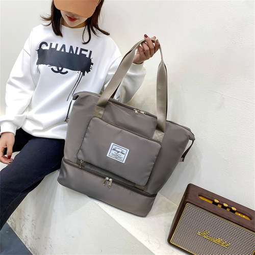 Travel bag  new trendy women's large-capacity folding handbag maternity luggage bag short-distance storage bag fitness bag