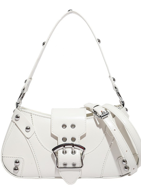 Bolso de locomotora de mujer nueva moda transfronteriza bolso de hombro remachado de moda alta textura exquisita versátil bolso de hombro