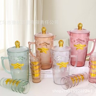 ����һ���ı�僽��������ˮ�����bPlastic Cold Water Jug set