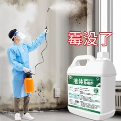 壁のカビ除去剤の白い壁のカビのカビの家庭用壁紙のカビが生えています。