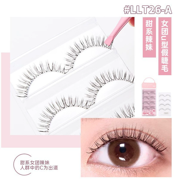 Glue, comics, false eyelashes, 4 pair