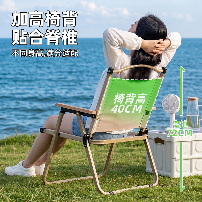 Directamente del fabricante: Silla Kermit, silla de exterior, silla plegable, mesa de camping, silla de pesca, silla para puestos de comida, silla Egg Roll.