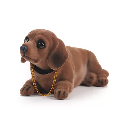 Center Console Puppy Real — Car ornaments - standard-dachshund