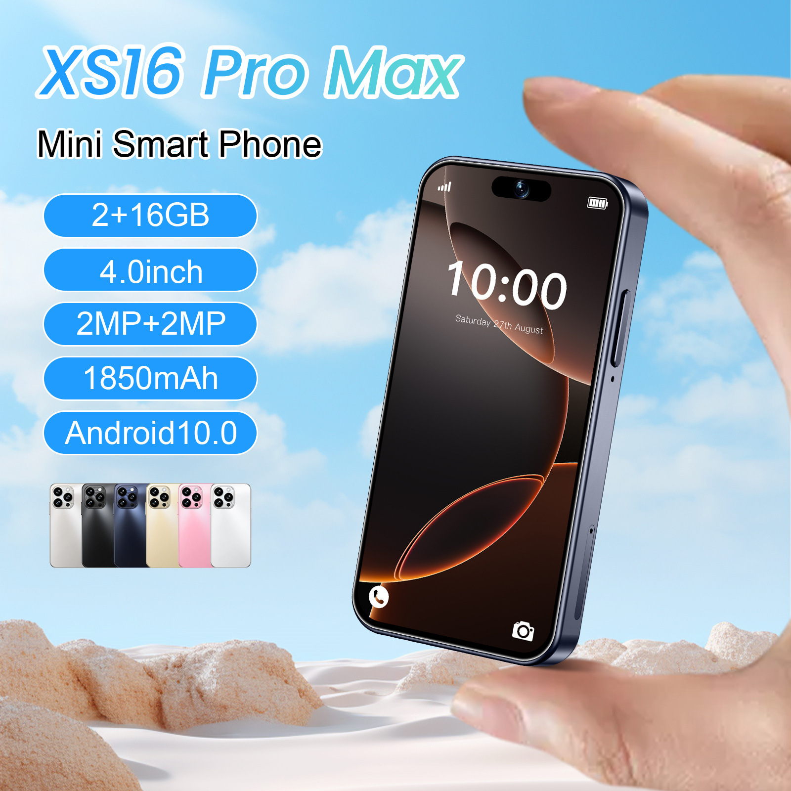 New cross-border mobile phone XS16 ProMax 4.0 inch smartphone mini 2 16G Android manufacturers wholesale foreign trade