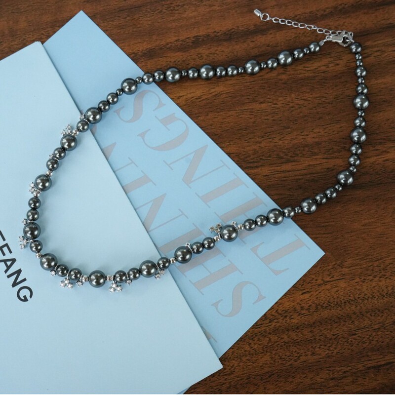 [New Product] Hefang He Fang Jewelry Bubble Nebula Necklace Black Light Luxury Clavicle Chain Accessories Girl Birthday Gift