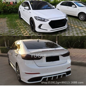 Hyundai 16-18 Elantra Kiçik Bədən Dəsti Modifikasiyası Yeni Elantra Ön Splitter Yan Ətəklər Arxa Dodaq