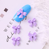 Resin for manicure with butterfly with bow for nails, bow tie, universal accessory, three dimensional decorations, simple and elegant design