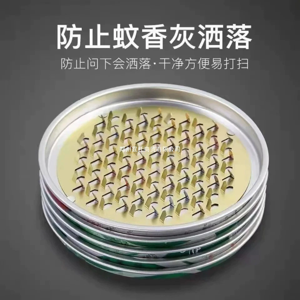 Подставка для катушки от комаров из нержавеющей стали для домашнего использования с крышкой, улавливатель золы, огнестойкий, защита от ожогов, креативная курильница, поднос для катушки от комаров на открытом воздухе.