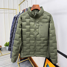 轻薄90鸭绒+压胶锁绒 男装2025秋冬新款纯色保暖立领薄款羽绒服男