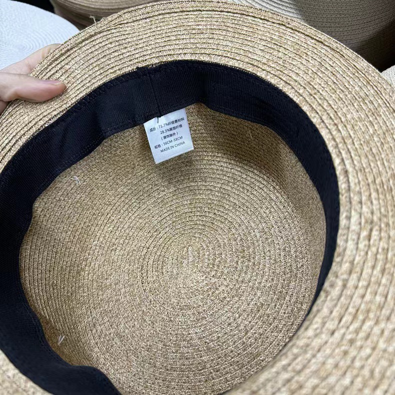 Hepburn Style Raffia Straw Sun Hat For Women Elegant Vintage Design_voghion.com