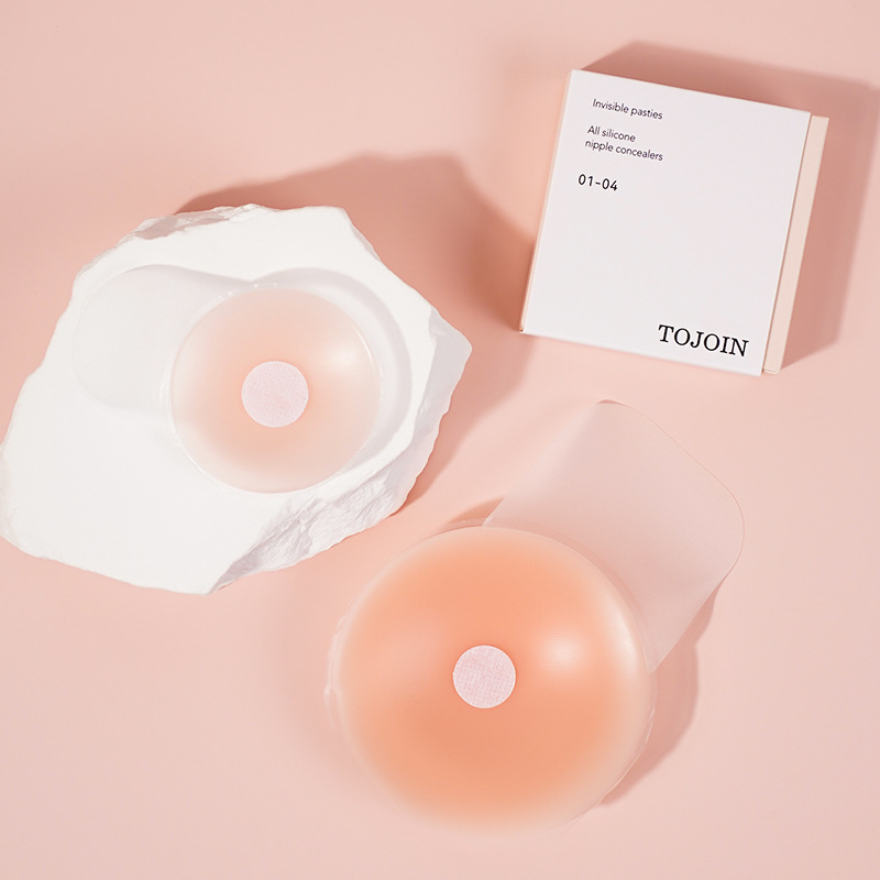 Breast pads for women, summer silicone, non-slip, shaping, upper support, nipple pads to prevent protrusion, strapless, invisible breast pads