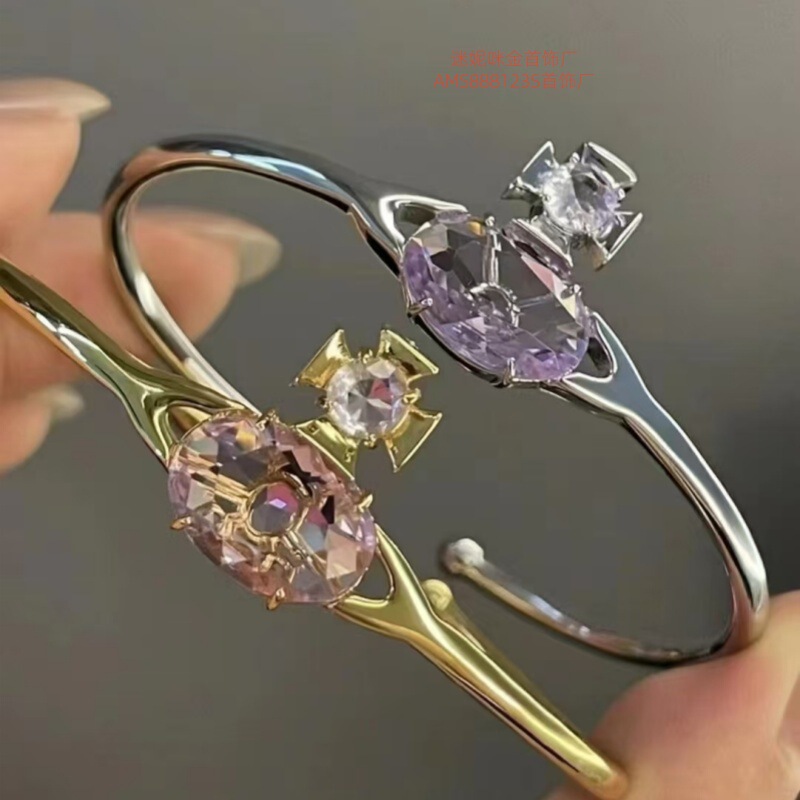 V Gold Empress Dowager High-End Version New Saturn Bracelet Series, Direct Sales from the Source Factory, Cross-Border Dropshipping V Gold Empress Dowager High-End Version New Saturn Bracelet Series, Direct Sales from the Source Factory, Cross-Border Dropshipping