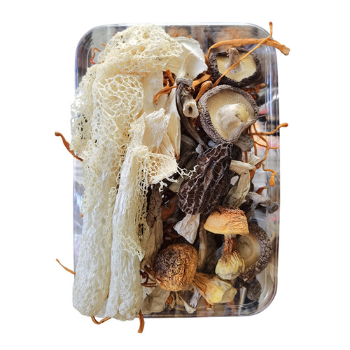Supplemental Soup Base Packet - Rainbow Seven Treasures Mushroom Soup Base 60g Lamb Mushroom, Matsutake, Bamboo Fungus Soup Base Set