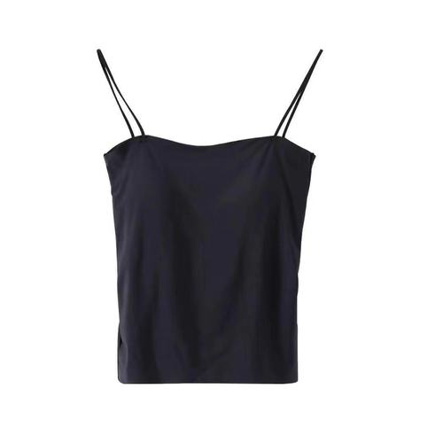 Hot Selling Pure Color Strapless Vest Women's Outerwear with Bra Pads Integrated Anti-Sagging Underwear 