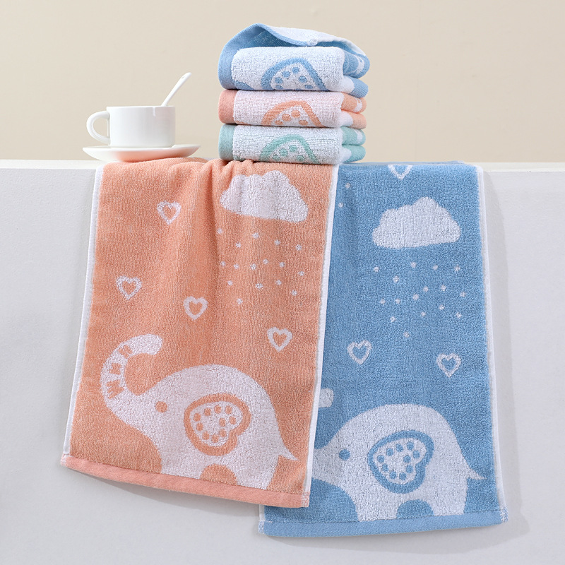 Cotton children's soft cartoon cute towel for face washing for home…