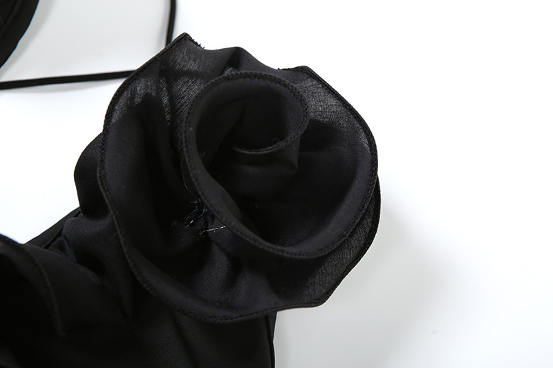 Spring Summer Sexy Sexy Mesh Stitching See Through Design Horn Jumpsuit Women