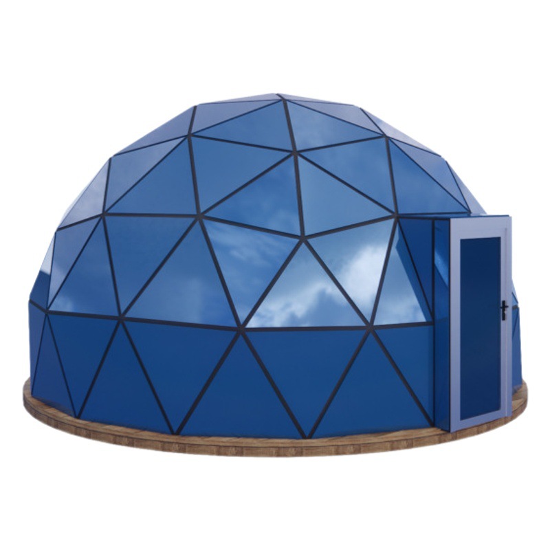 Muye al aire libre grande camping vidrio cielo estrellado tienda camping alojamiento transparente esférica tienda de cielo estrellado habitación campamento