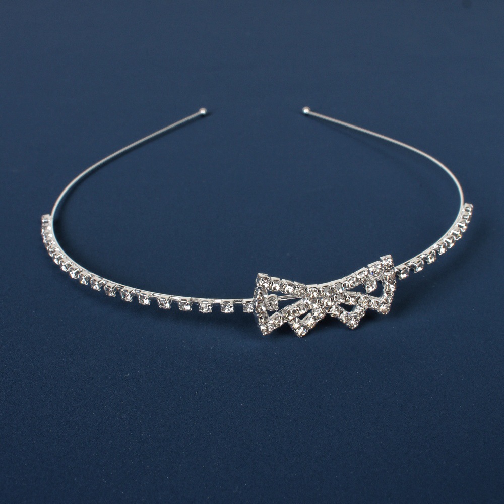 Fábrica recomendar tocado nupcial Comercio exterior moda diadema accesorios para el cabello rhinestone joyería garra cadena pequeña princesa joyería al por mayor