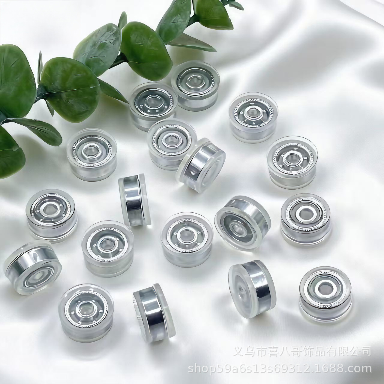 饰品旋转扣 旋转轴承扣 diy洞洞鞋工字扣底座 沙滩包旋转轴承底扣